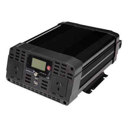 Picture of DYNAMIX 2000W Power Inverter DC to AC.  Input: 12V DC, Output: 230V AC