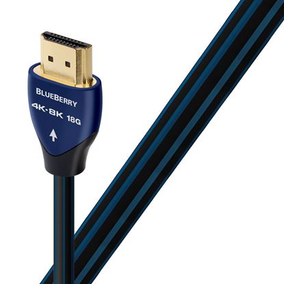 Picture of AUDIOQUEST Blueberry 0.6M HDMI cable. Long grain copper.