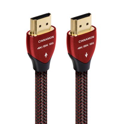 Picture of AUDIOQUEST Cinnamon 8M HDMI cable 1.25% silver. Solid conductors.
