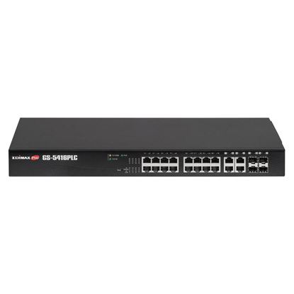 Picture of EDIMAX 16 Port Gigabit PoE+ Long Range Web Smart Switch.