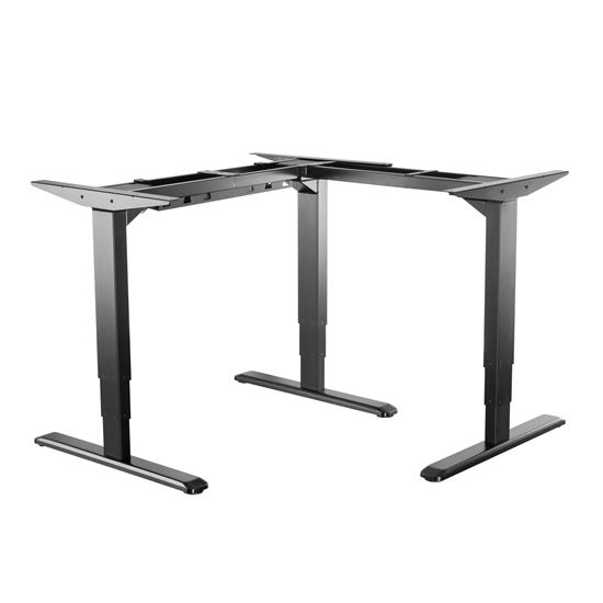 Picture of BRATECK L-Shape Electric Sit-Stand Desk Frame with 3 Stage Reverse