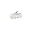 Picture of DYNAMIX Cat6/6A UTP Push Through Plug. 3 Prong 50 u" 100pc Pack.