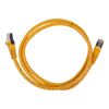 Picture of DYNAMIX 0.3m Cat6A S/FTP Yellow Slimline Shielded 10G Patch Lead.