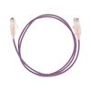 Picture of DYNAMIX 0.25m Cat6A 10G Purple Ultra-Slim Component Level UTP