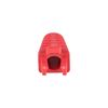Picture of DYNAMIX RED RJ45 Strain Relief Boot - Slimline with Clip Protector