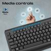 Picture of PROMATE Eronomic Wired Multimedia Keyboard & Mouse.