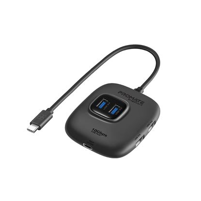 Picture of PROMATE 4-in-1 Ultra-Fast Hub with USB-A Input. Includes 4 x USB-A