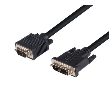 Picture of DYNAMIX 2m DVI-I Male to VGA Male Cable