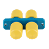 Picture of DYNAMIX Fibre ST to ST Duplex, Single-mode Joiner, Zirconia