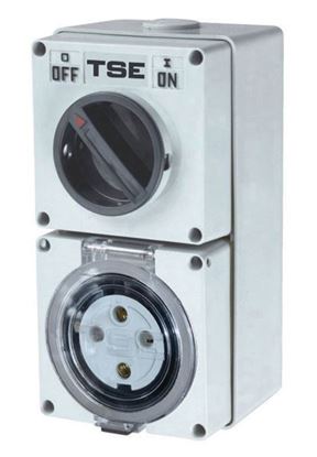 Picture of TRADESAVE Switched Outlet 5 Pin 50A Round, IP66 Stainless