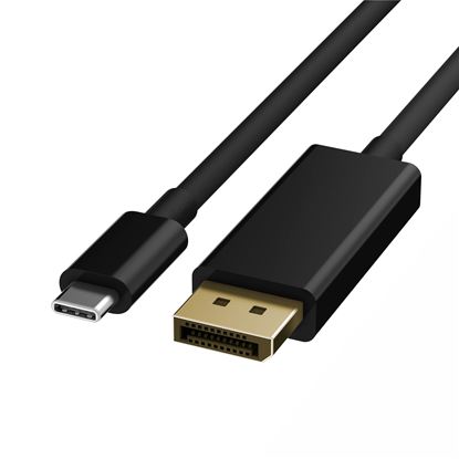 Picture of DYNAMIX 1m USB-C to DisplayPort 1.2 Cable.