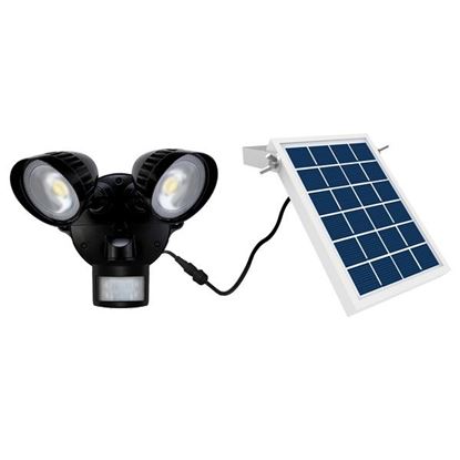 Picture of HOUSEWATCH 8W Twin 2x Spotlights with Motion Sensor & Solar Panel.