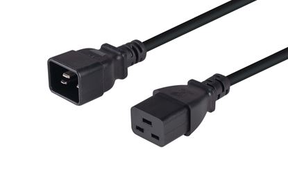 Picture of DYNAMIX 4m IEC 16A Power Extension Cord. (C20 Plug to C19 Socket)