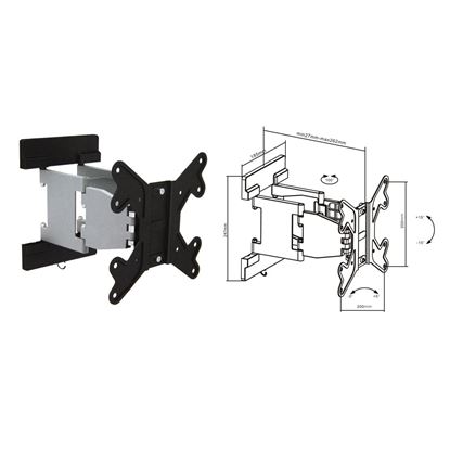 Picture of BRATECK 23'-42' Articulating monitor wall mount bracket.