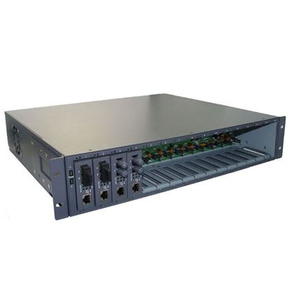 Picture of CTS 16 Slot Universal Media Converter Rack, 19' rack mountable.