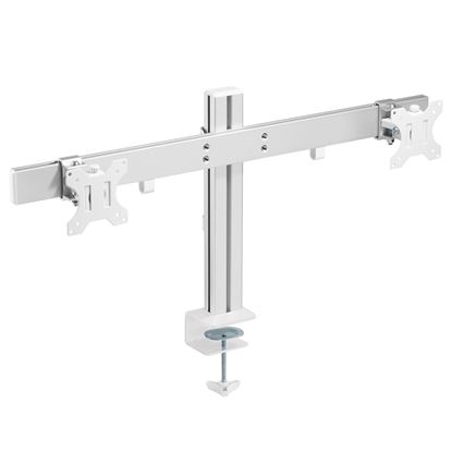 Picture of BRATECK 17"-32" Dual Monitor Heavy Duty Desk Mount Arm. Max Load 8kgs