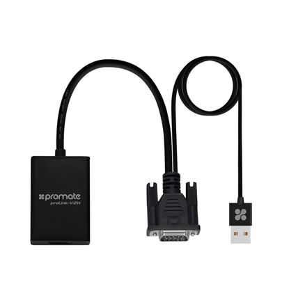 Picture of PROMATE VGA (Male) to HDMI (Female) Display Adaptor Kit with Audio.