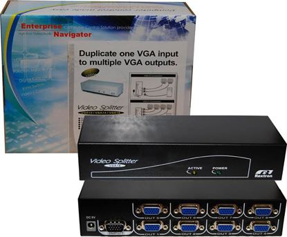 Picture of REXTRON 1 to 8 VGA Monitor Multiplexer 300MHz