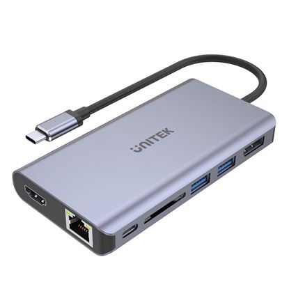 Picture of UNITEK 7-in-1 USB 3.1 Multi-Port Hub with USB-C Connector.