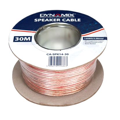 Picture of DYNAMIX 30m 14AWG/2.08mm Speaker Cable, OFC 42/0.25BCx2C,