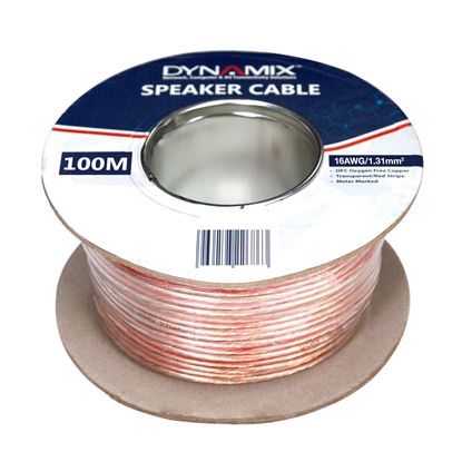 Picture of DYNAMIX 100m 16AWG/1.31mm Speaker Cable, OFC 25/025BCx2C,