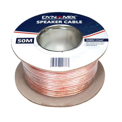 Picture of DYNAMIX 50m 16AWG/1.31mm Speaker Cable, OFC 25/025BCx2C,