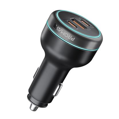 Picture of PROMATE 230W RapidCharge Car Charger with Dual PD & QC Ports.