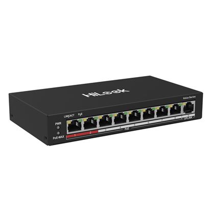 Picture of HILOOK 8 Port 10/100 Fast Ethernet Unmanaged POE Switch with 60W.