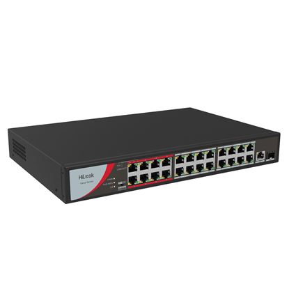 Picture of HILOOK 24 Port 10/100 Fast Ethernet Unmanaged POE Switch with 230W