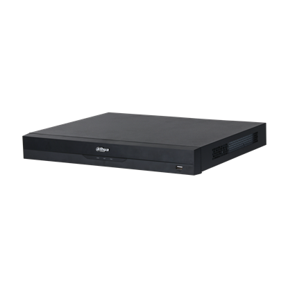 Picture of DAHUA 16 Channel 1U 16PoE WizSense NVR with 2x HDD Bays.