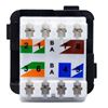 Picture of DYNAMIX Cat6 UTP AMDEX Style RJ45 Slimline Jack. T568A Wiring.