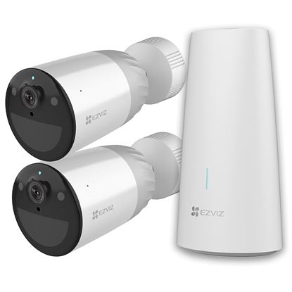 Picture of EZVIZ 2x Camera Wire-Free Security Kit. Includes 1x Base Station & 2x