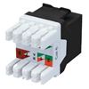 Picture of DYNAMIX Cat6 UTP Keystone RJ45 Jack for 110 Face Plate. T568A/B