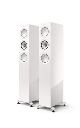 Picture of KEF R5 Meta Floor Standing Speaker. Three-way Bass Reflex.