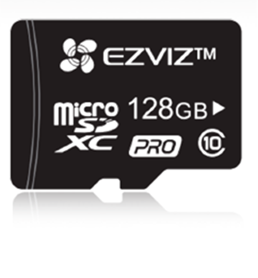 Picture of EZVIZ 128GB Professional Micro SD Super Fast Read/Write Class 10 Card
