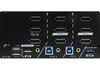 Picture of REXTRON 2 Ports 8K Triple Monitor DisplayPort 1.4 KVM Switch With