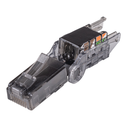 Picture of DYNAMIX RJ45 UTP Cat6A Tooless Flexible Plug, Works with both