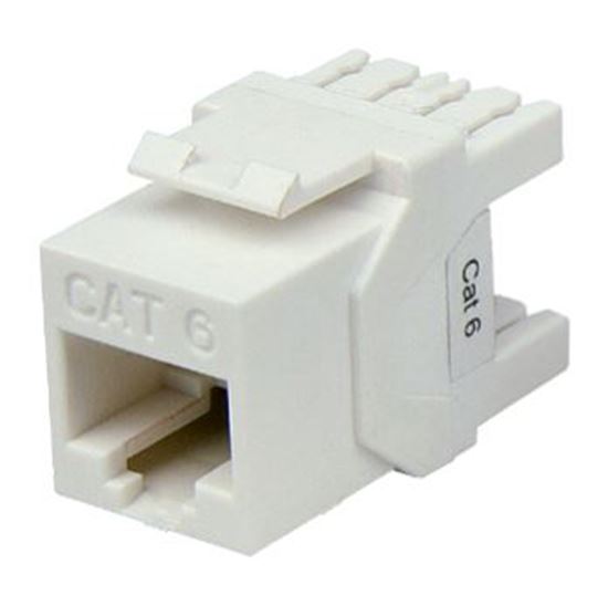 Picture of DYNAMIX Cat6 UTP Keystone RJ45 Slimline Jack. T568A/B Wiring.