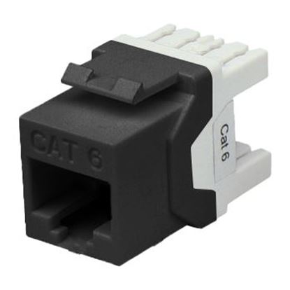 Picture of DYNAMIX Cat6 UTP Keystone RJ45 Slimline Jack. T568A/B Wiring.