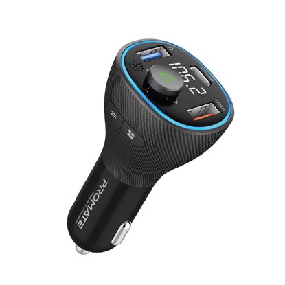 Picture of PROMATE Wireless In-Car FM Transmitter with USB-C & USB-A