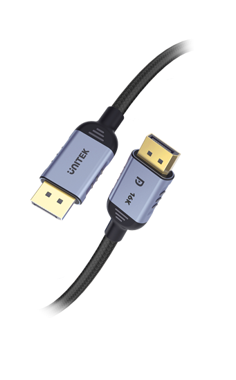 Picture of UNITEK 2m DisplayPort V2.1 Cable. Supports 16K@60Hz, 8K@120Hz, &