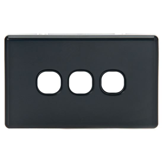 Picture of TRADESAVE Switch Plate ONLY. 3 Gang Accepts all Tradesave Mechanisms.