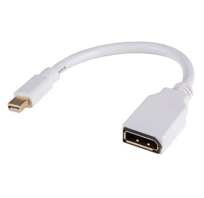 Picture of DYNAMIX 0.2m Mini DisplayPort Male to DisplayPort Female. Passive