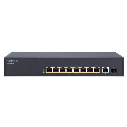 Picture of EDGECORE 10 Port (1 SFP & 8 PoE) Gigabit Unmanaged PoE Switch.