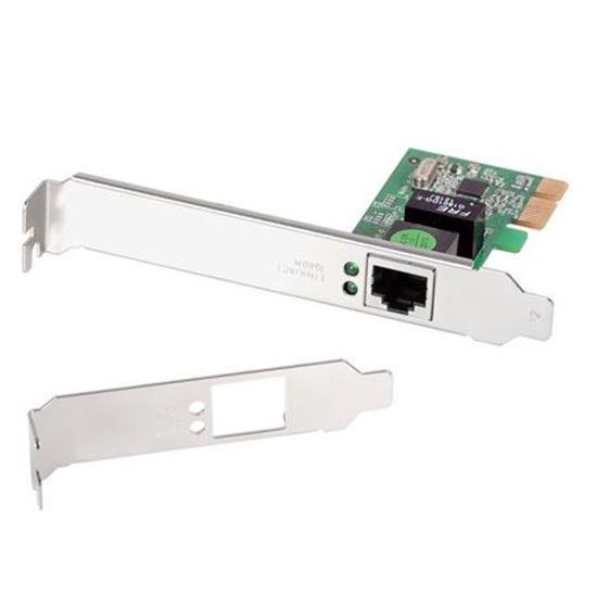 Picture of EDIMAX 10/100/1000 PCI Express RJ45 Gigabit Network Adapter.