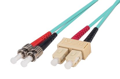 Picture of DYNAMIX 10M 50u SC/ST OM3 Fibre Lead (Duplex, Multimode)