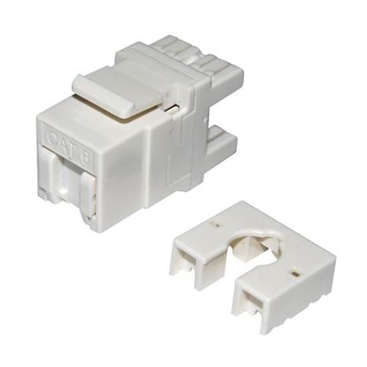 Picture of DYNAMIX Cat6 Keystone Shuttered 180 RJ45 Jack.