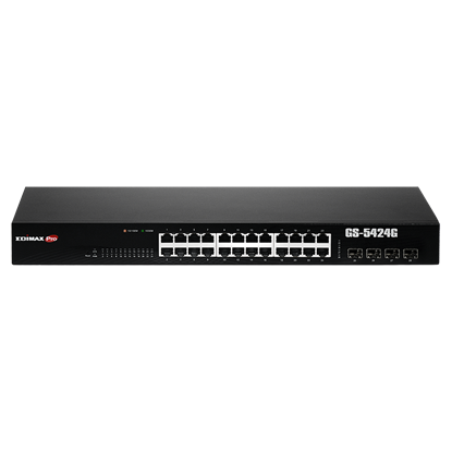 Picture of EDIMAX 24 Port Gigabit Long Range Web Smart Rack-mount Switch.