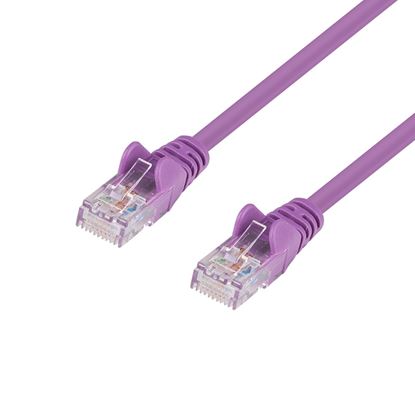 Picture of DYNAMIX 1m Cat6 UTP Cross Over Patch Lead - Purple with Label