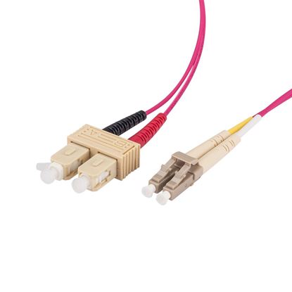 Picture of DYNAMIX 15M 50u LC/SC OM4 Fibre Lead (Duplex, Multimode)